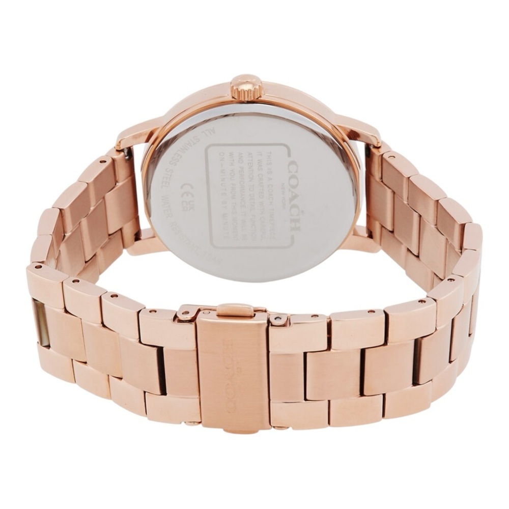 Coach Women’s Rose Gold Tone Watch – Crystal Dial - Picture 3 of 6